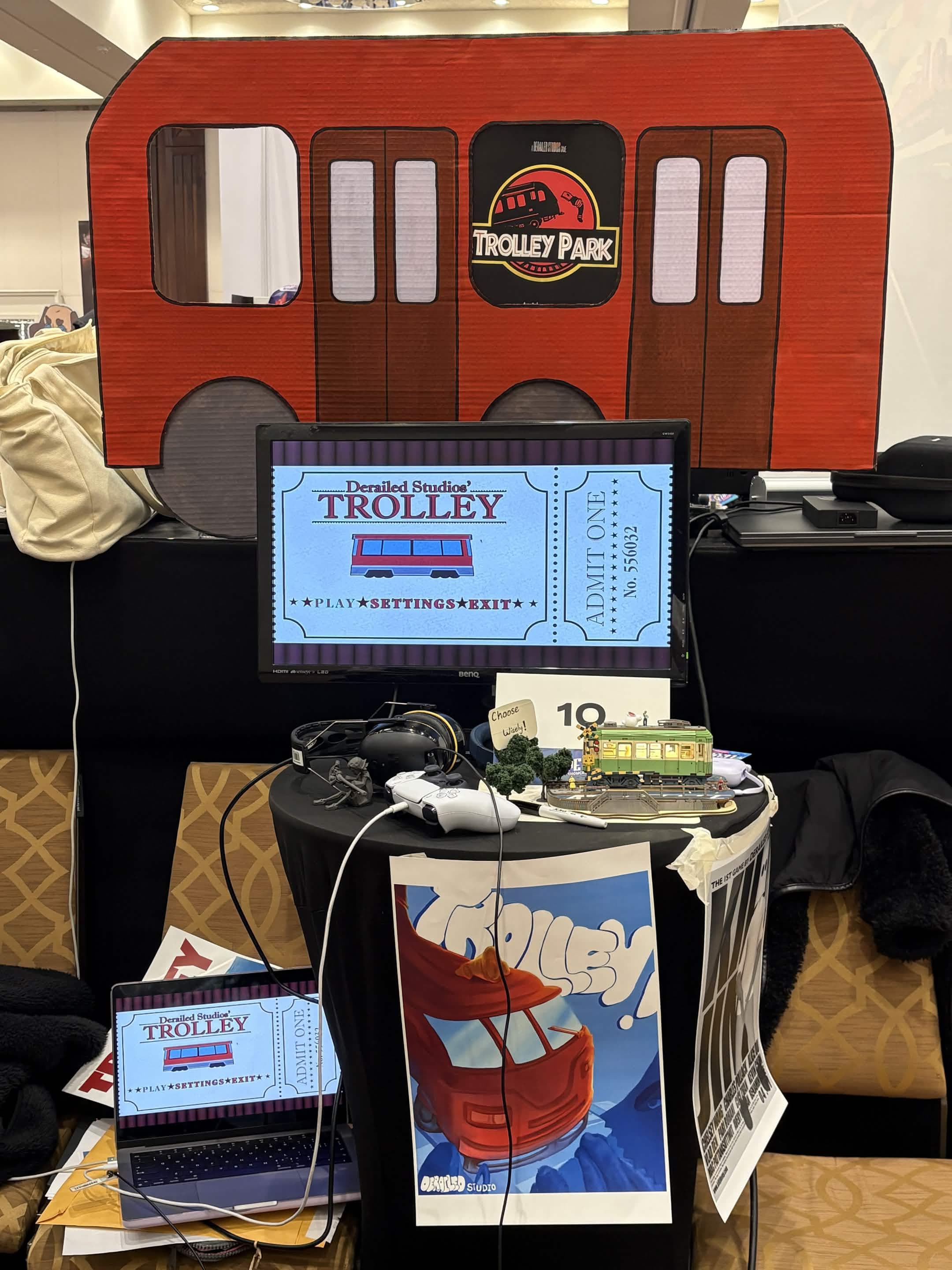 Trolley exhibition booth at LevelUp Convention 2026